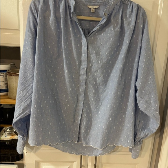 Joie Elegant Sky Blue Women's Blouse - Picture 2 of 5